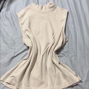 Chic Cream Sleeveless Top